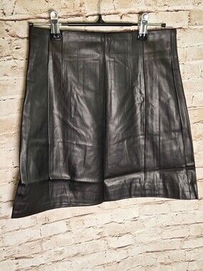 Elodie Faux Leather Skirt Size Small NWT Black Mini Skirt